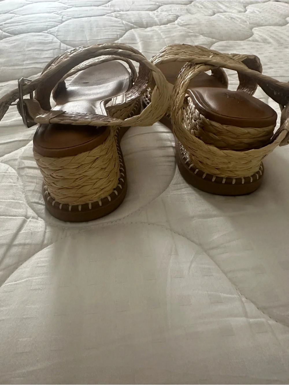 Universal Thread Natural Braided Ankle-Strap Sandals - Picture 3 of 4